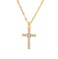 Chansuttpearls- Sparkle Cross Necklace