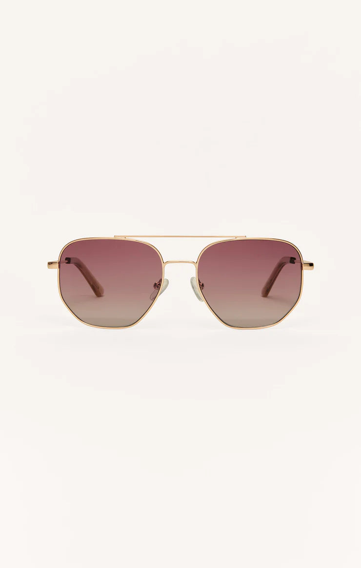 Z-Supply , Highway Sunglasses Rose Gold