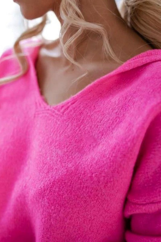 Hot PInk Hoodie Sweater