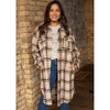 Tan Plaid Long Flannel