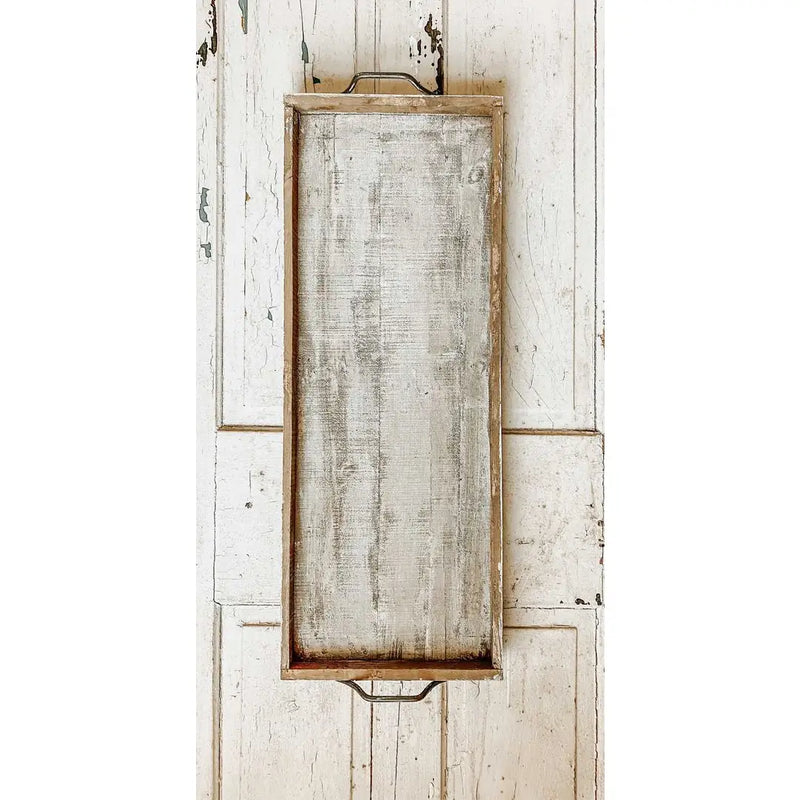 Large Wood Tray with Handles