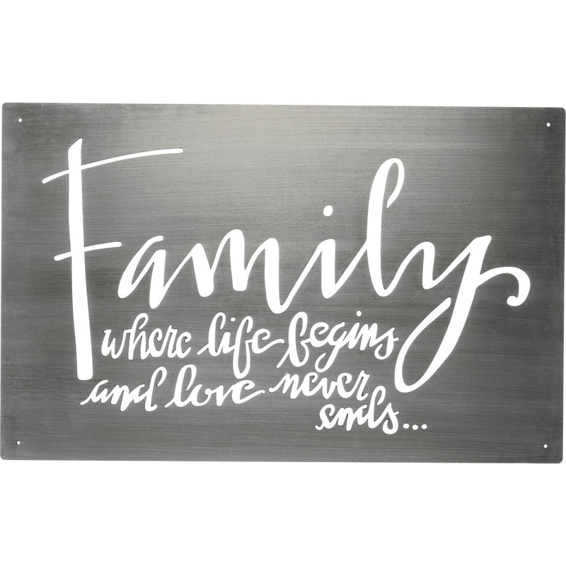 Family - Metal Wall Hanging