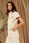 Utility Denim Jumpsuit