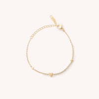 Alice Gold Heart Bracelet