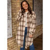 Tan Plaid Long Flannel