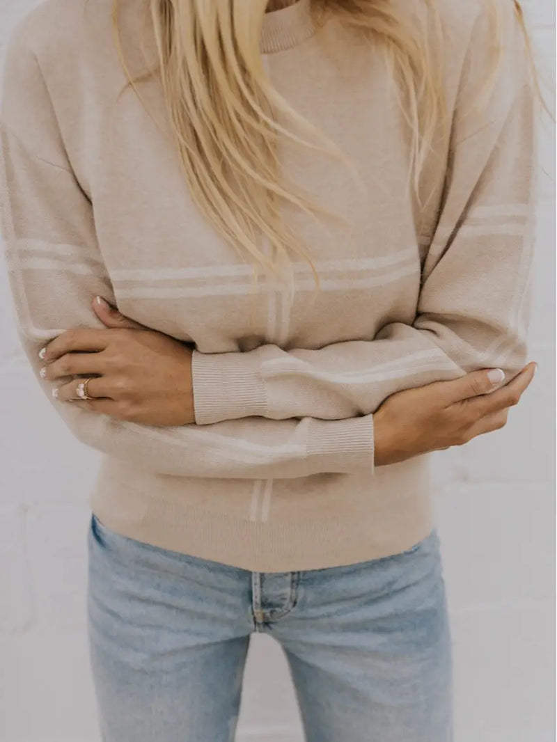 Light Tan/cream Pullover Sweater