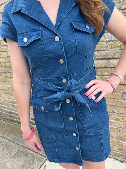 Denim Utility Dress