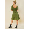 Olive Babydoll Dress