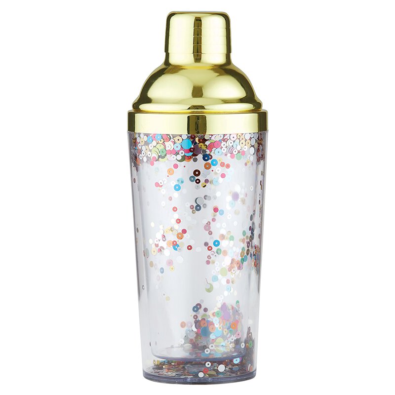 Cocktail Shaker - Gold Confetti
