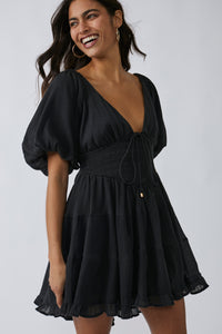 Perfect Day Mini - Washed Black Dress