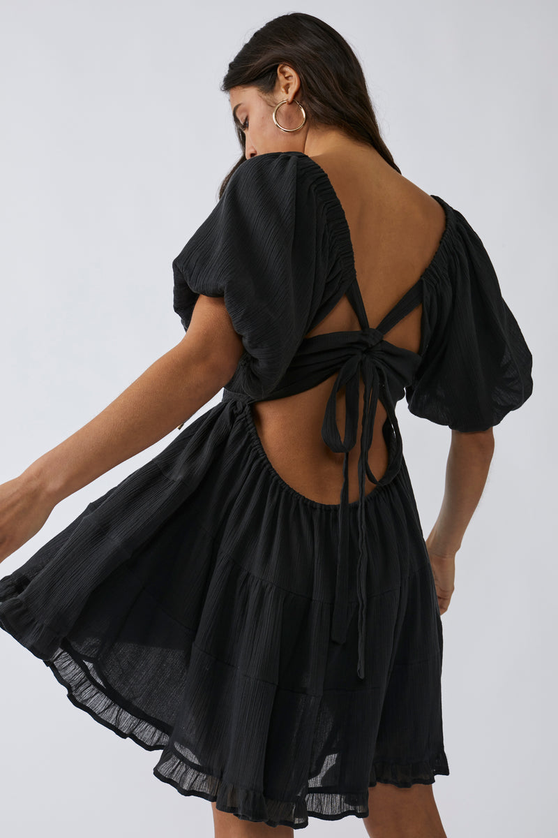 Perfect Day Mini - Washed Black Dress