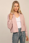 Short Pink Jacket with Collar