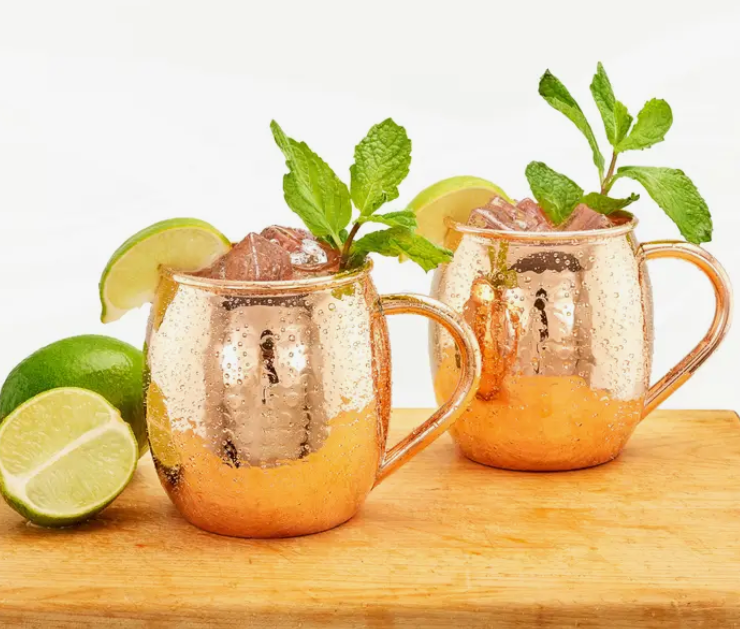 Solid Copper Moscow Mule Mugs