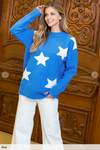 Blue Star Knit Sweater