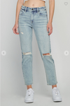Hidden -  Bailey - VIntage Distressed Slim Boyfriend Jean