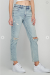 Hidden -  Bailey - VIntage Distressed Slim Boyfriend Jean