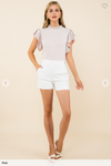 Flutter Sleeve Knit Top