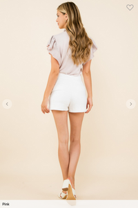 Flutter Sleeve Knit Top