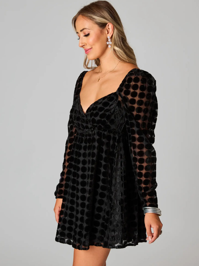Black Patterned Dress