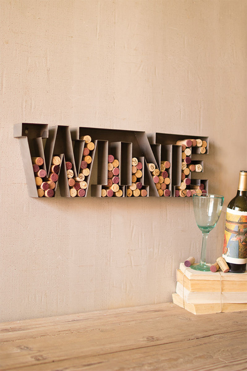 Metal Wine Cork Wall Hanging