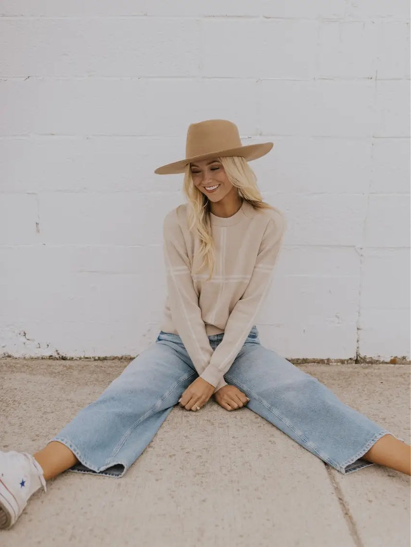 Light Tan/cream Pullover Sweater