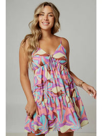 Multicolor Babydoll Dress