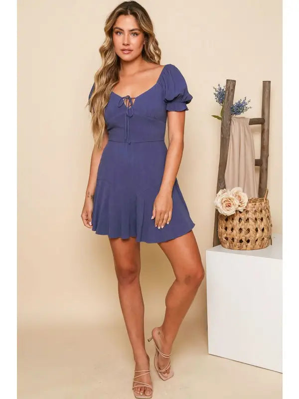 Smocked Woven Romper