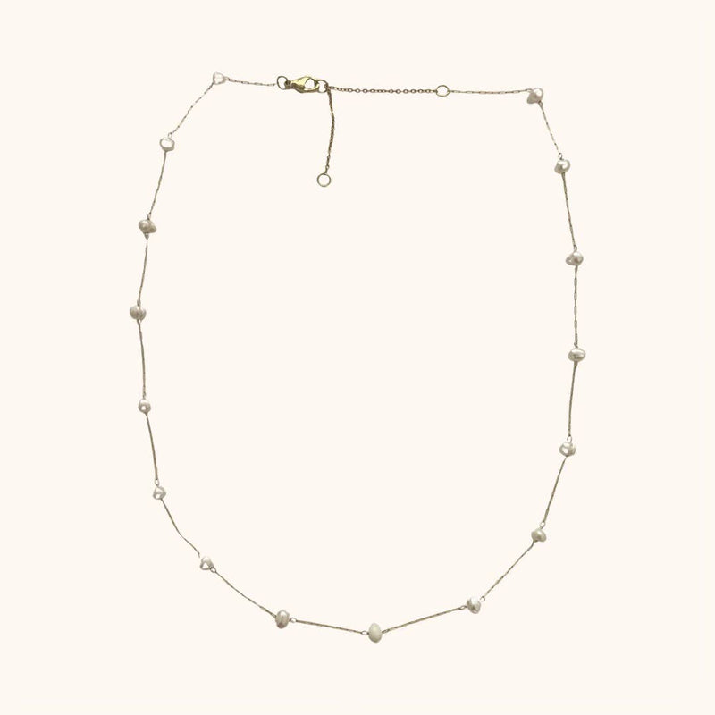 Camille Pearl Necklace Gold