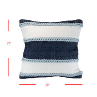 Navy Woven Cindy Pillow