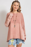 Terry Knit Pullover