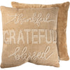 Grateful and Blessed Pillow