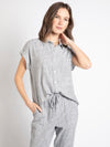 Jane Top - Gray Stripe
