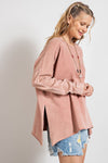 Terry Knit Pullover